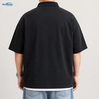 【4XL-8XL】 เสื้อโปโลผู้ชายพลัสไซส์ ทรงอยู่ทรง พรางหุ่น ซ่อนพุง ทรงหลวม ระบายอากาศได้ดี