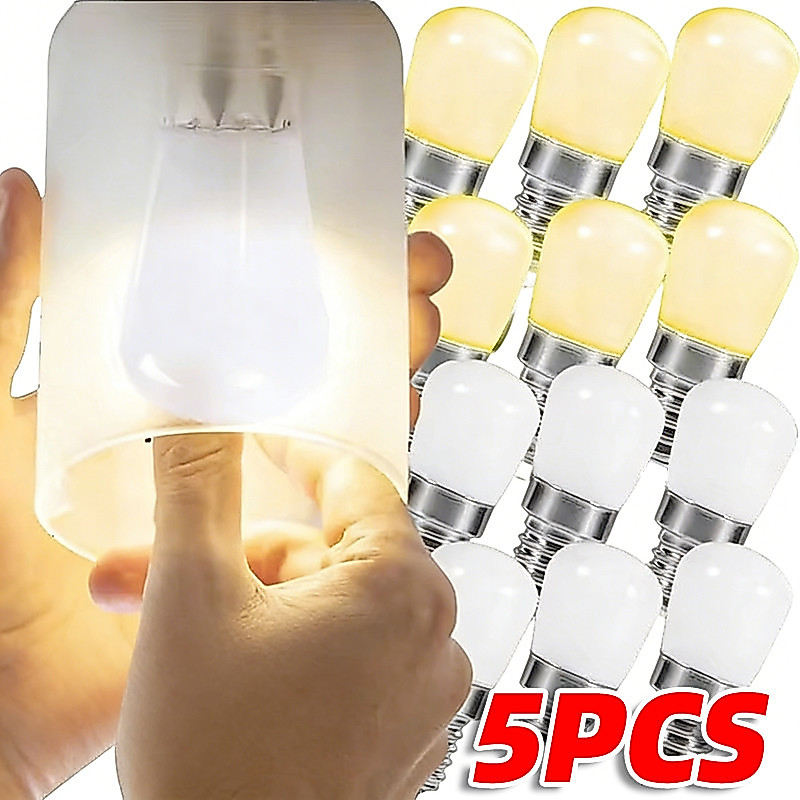 หลอดไฟสกรู LED 1/3/5 ชิ้น - E12 หลอดไฟทดแทนสําหรับตู้แสดงตู้เย็น