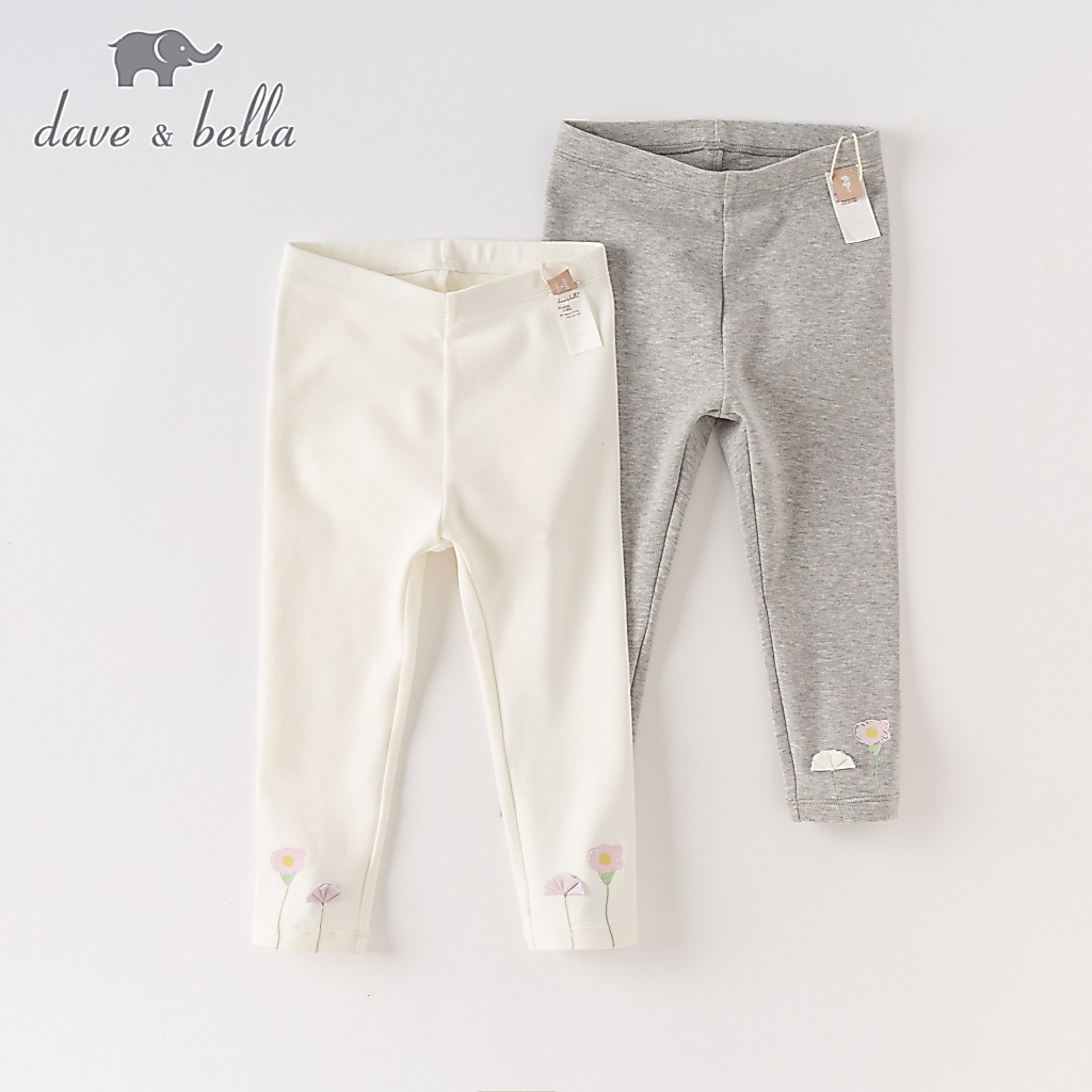 Dave Bella 6M-9Y เลคกิ้งเด็ก ฤดูใบไม้ผลิและฤดูใบไม้ร่วง ผ้าฝ้ายผสมสแปนเด็กซ์ น่ารัก แฟชั่น DB1247932