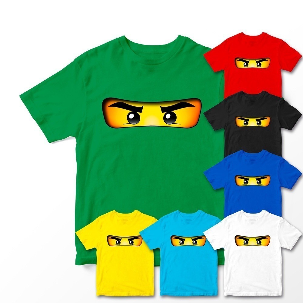 UNISEX แฟชั่น เสื้อยืด Lego Ninjago Part 1 Family สำหรับเด็กและผู้ใหญ่ 100-150cm/S-5XL