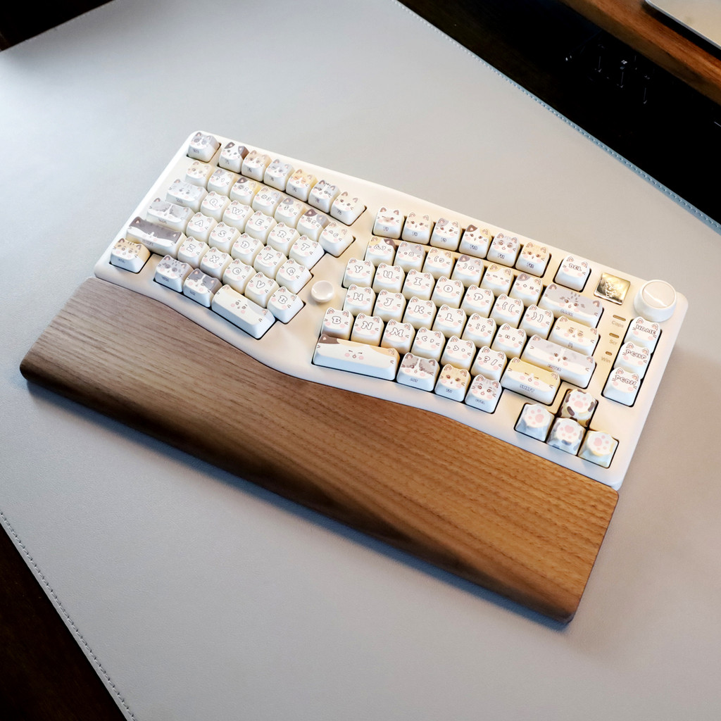 LeobogA75 Alice Keyboard Rest Hi75 Hi8 hi98 Walnut Solid Keyboard Palm Rest Wrist Pad