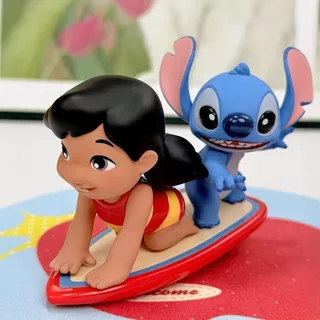 พร้อมสต็อก ของแท้ TOPTOY Star Treasure Happy Daily Mystery Box Full Flocking Stitch Doll Hawaii Scene Accessories Desktop อินเทรนด์เล่นตกแต่งของขวัญวันเกิด