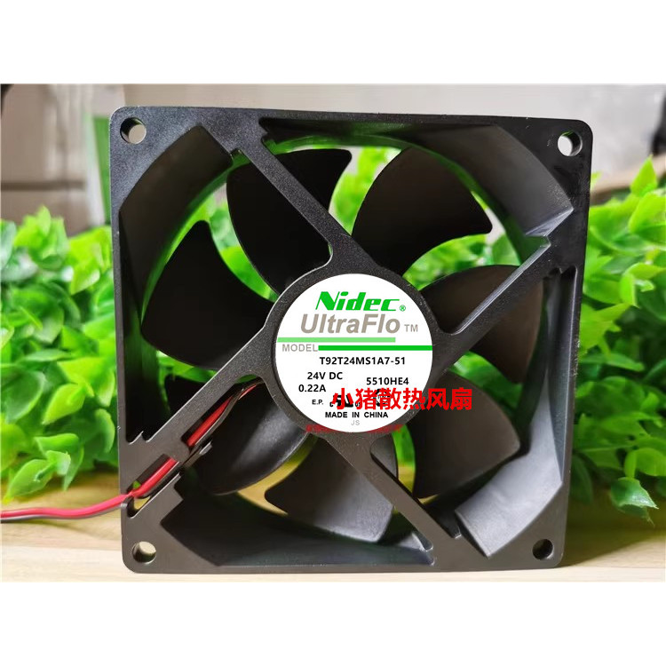 T92T24MS1A7-51/U92T24MUA7 NIDEC NIDEC 24V 9025 พัดลมระบายความร้อนอินเวอร์เตอร์