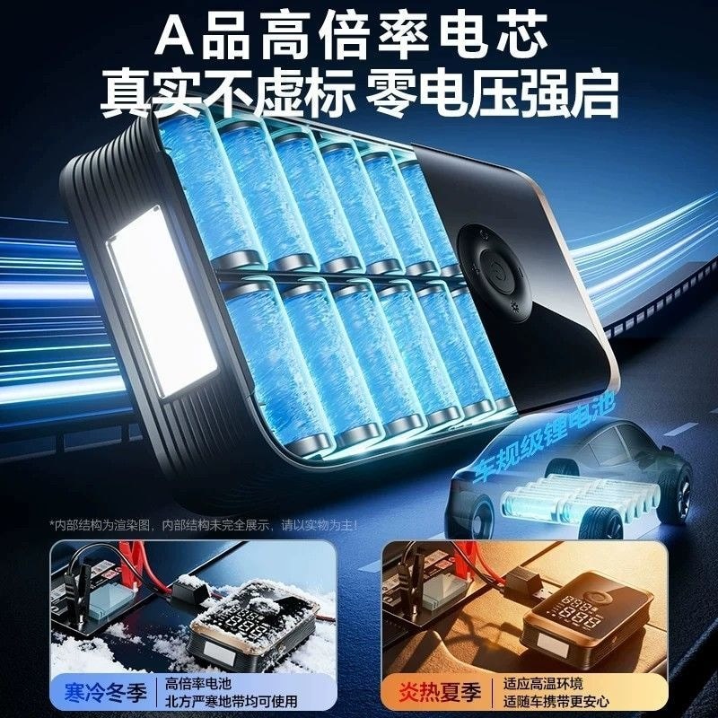 Take Electric Treasure Car Emergency Start Power Car Air Pump All-in-One Battery Lighting Handy Tool