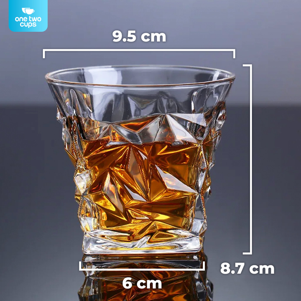CPTBLISTR Whisky Crystal Diamond Rock Glass 300ml - YJ103
