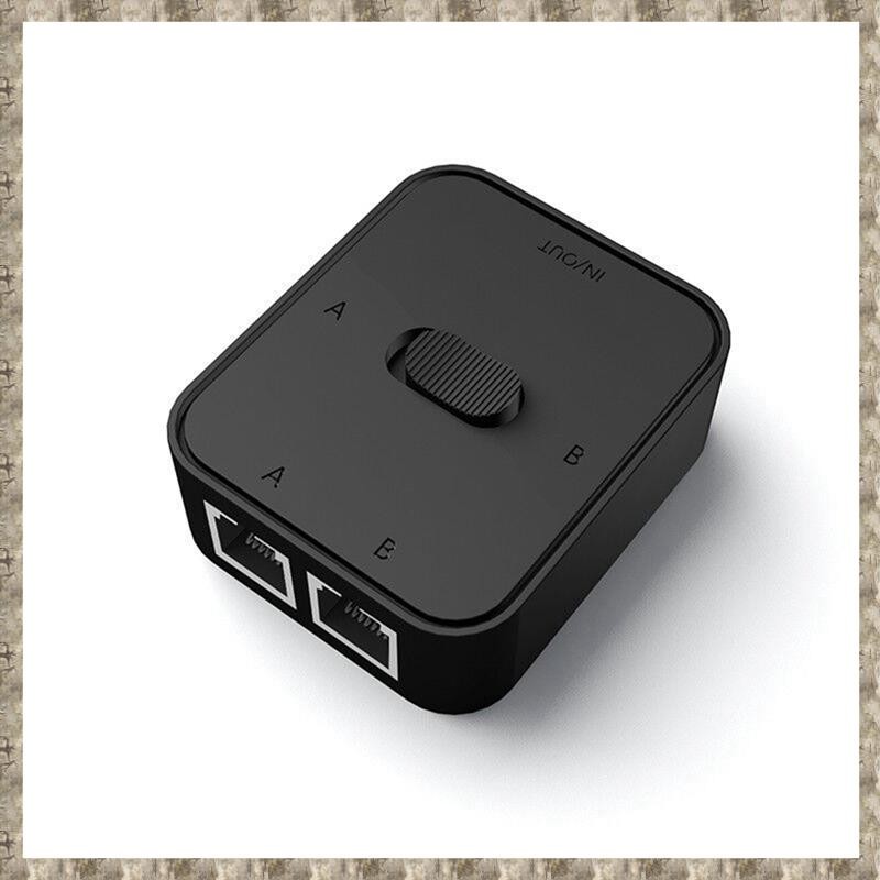 [uhktyltui123.th] 2 พอร์ต RJ45 LAN CAT6 ตัวแปลงสวิตช์เครือข่าย 1000Mbps 2 in 1 Out/1 in 2 Out Intern