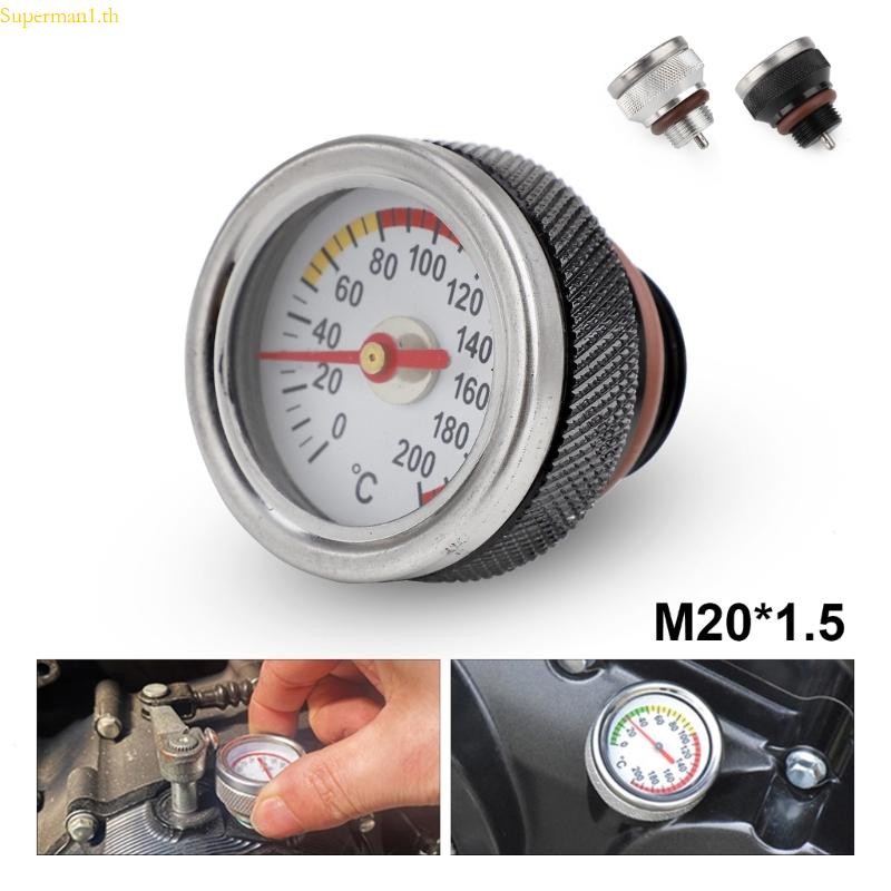 Best Motorcycle Oil Temperature Gauge M20x1 5 Engine Valves Cover Oil Filler Caps