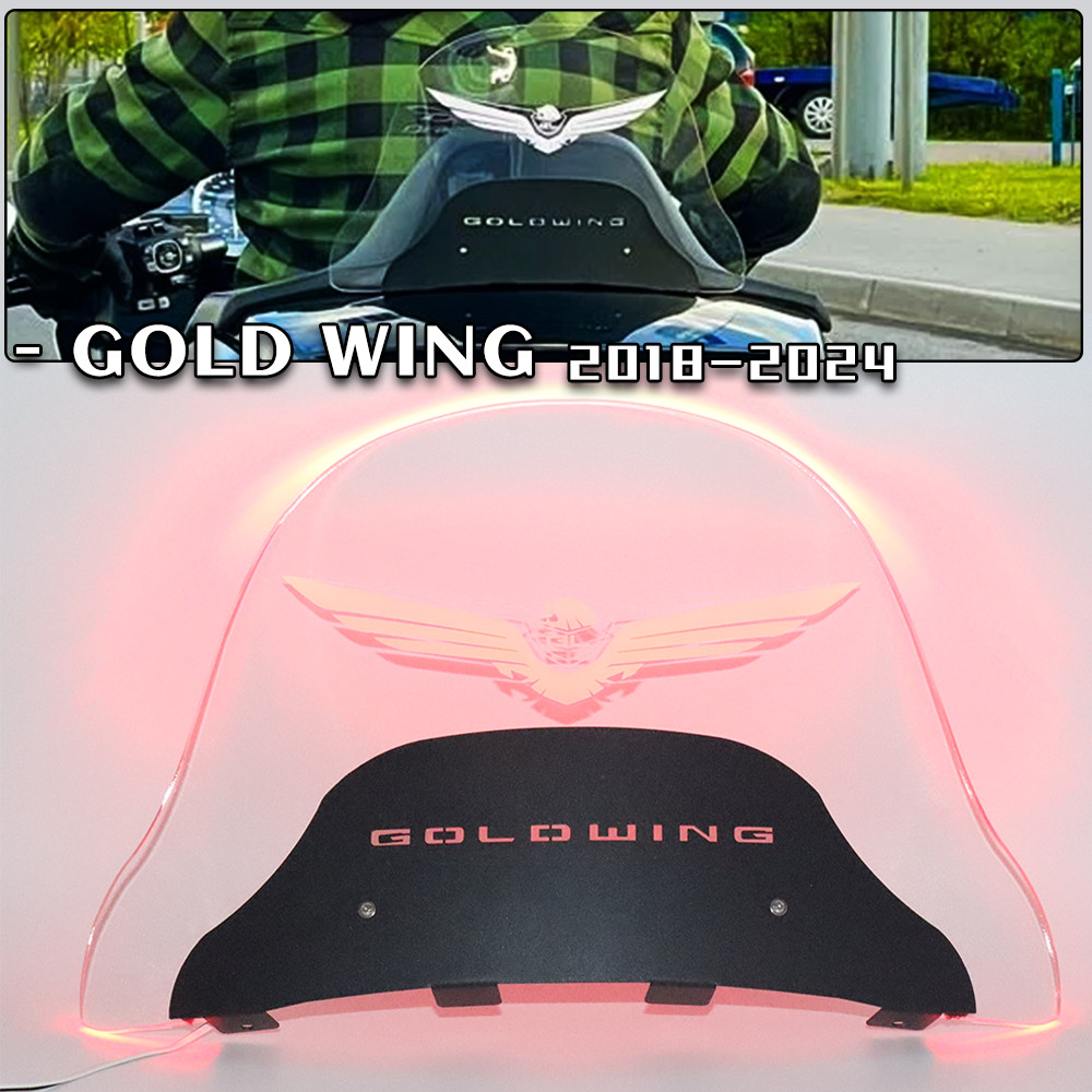 GGold Wing GL1800 LEDด้านหลังAir DeflectorสําหรับHONDA GOLDWING GL 1800 2018-2024 อุปกรณ์เสริมรถจักร