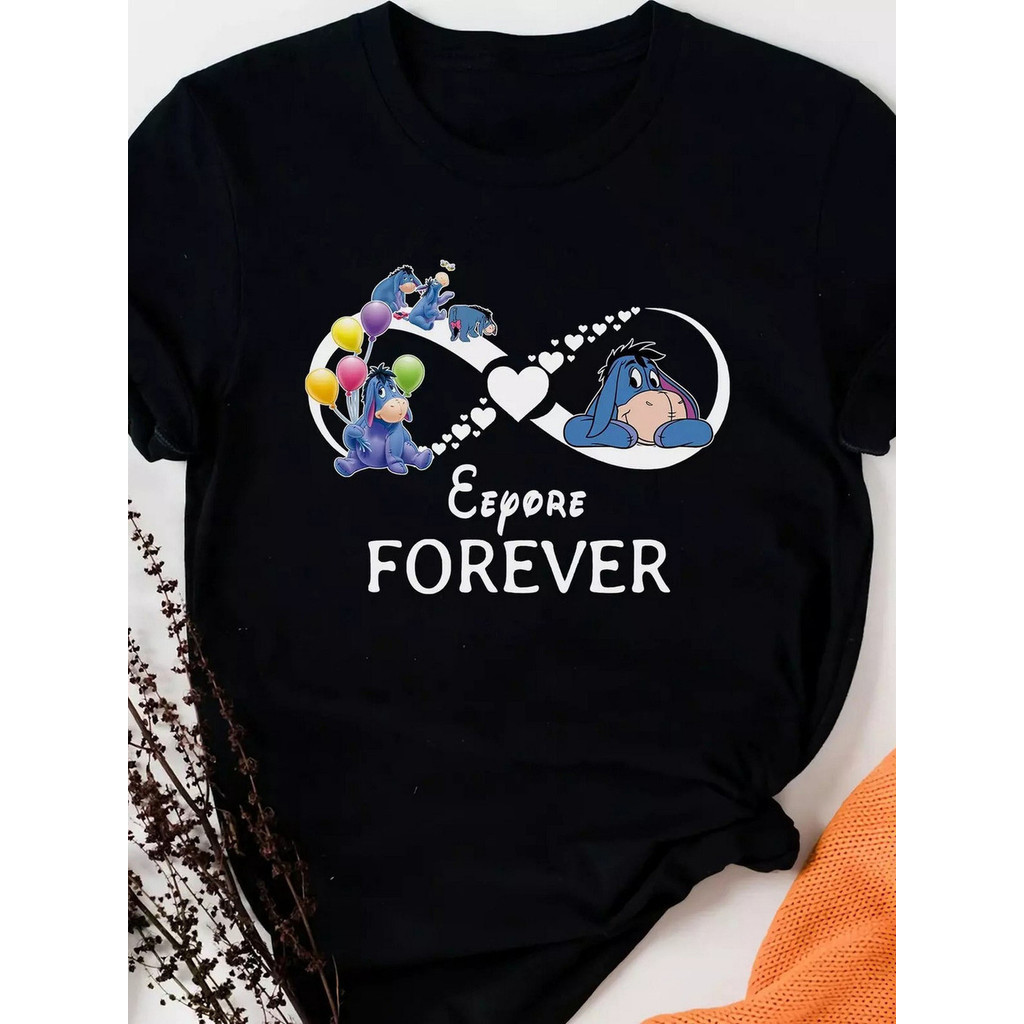 Eeyore Forever Winnie The Pooh Love Eeyore Donkey Tshirt ผู้หญิง