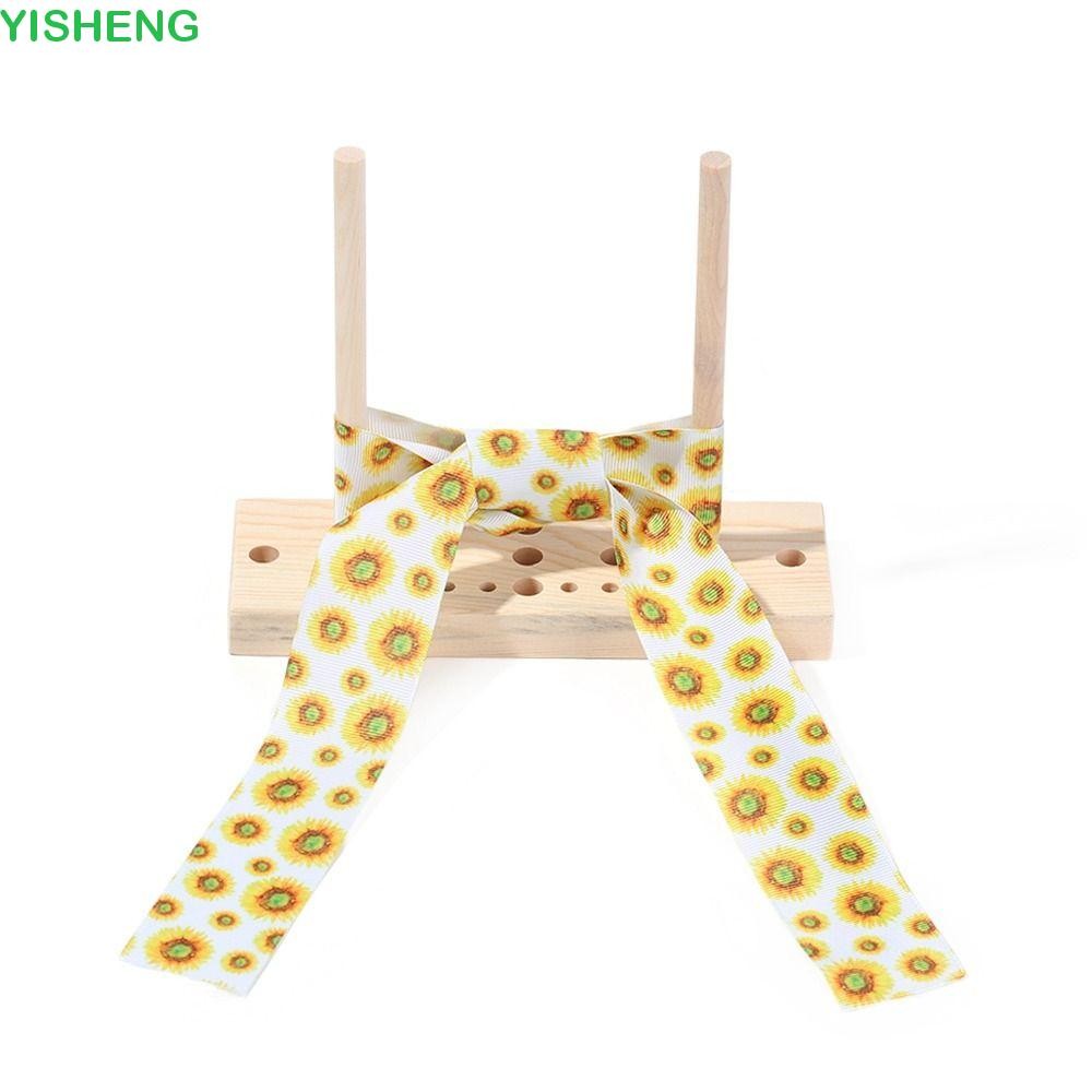 YISHENG การทําโบว์เครื่องมือทําด้วยมือริบบิ้นไม้หัตถกรรมตกแต่งคริสต์มาส DIY Handwork Bowknot Maker