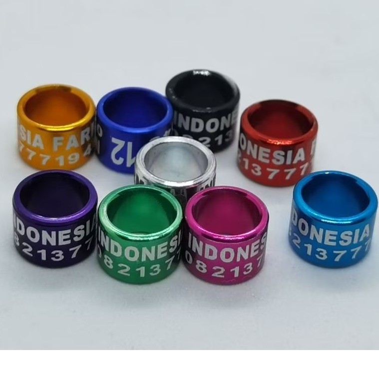 แหวนนก 10 ชิ้น |ผู้ใหญ่ DOVE 9MM LASER | การพิมพ์ด้วยชื่อที่กําหนดเอง | นกพิราบ