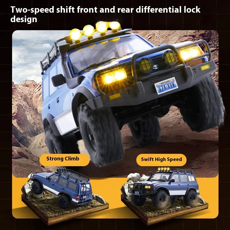 [NEW] Fms Fcx10p จําลองรีโมทคอนโทรลรถ Lc80 Pro รถปีนเขา 1/10 รีโมทคอนโทรลไฟฟ้า Off-road รถ Dual Spe