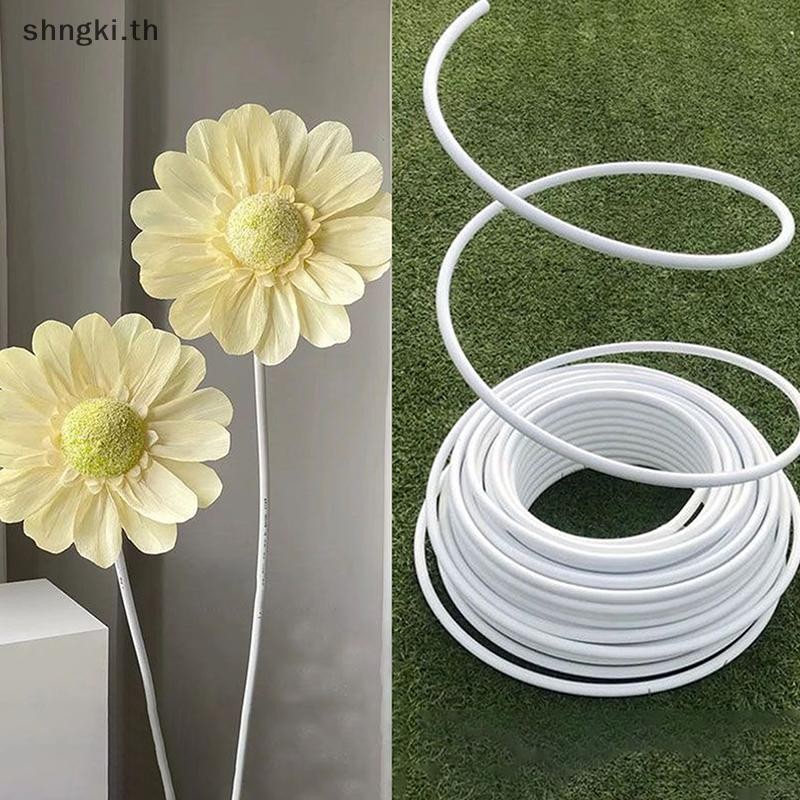 SHNGKI 5M Party ตกแต่งจัดแต่งทรงผมหลอด PVC อลูมิเนียมพลาสติก Moulding ท่อสําหรับทารกวันเกิดคริสต์มาสงานแต่งงาน DIY Propsr