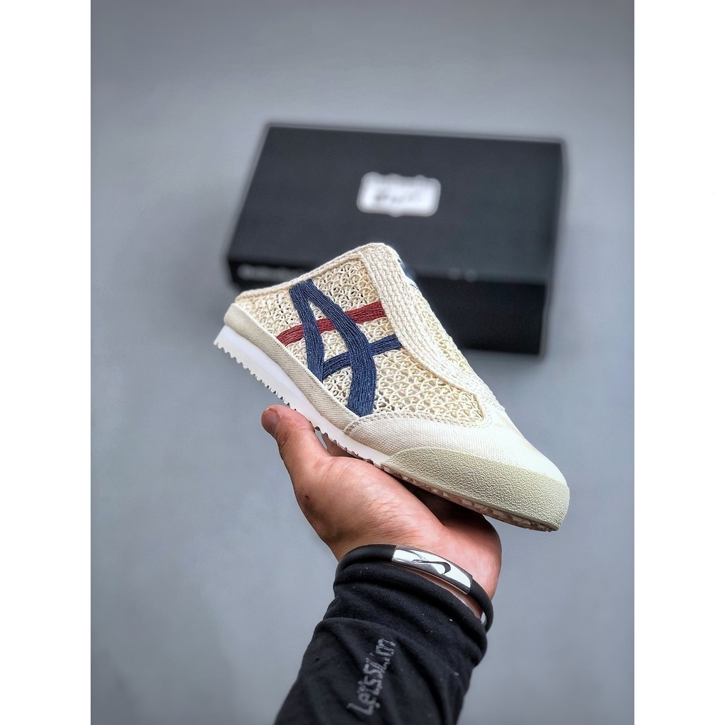 2025 ปี Onitsuka Tiger Mexico 66 sabot ตาข่ายระบายอากาศสบายแบบสวม RG3O SW9U yy US4U