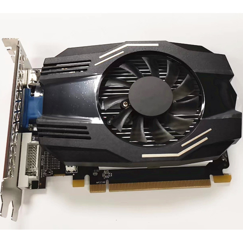 ยี่ห้อใหม่ HD7670 กราฟิกการ์ด 4GB DDR5 128bit เดสก์ท็อป Super Pin HD6770 4G กราฟิกการ์ด