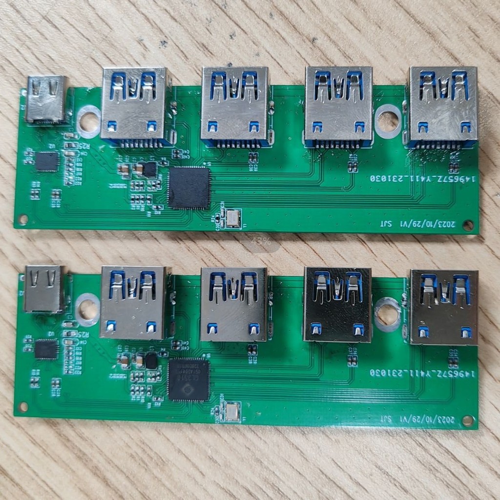 Type-c3.0 Hub Four-Port HUB Splitter type-c ชาร์จ HUB Board PCBA ประเภทวงเล็บ