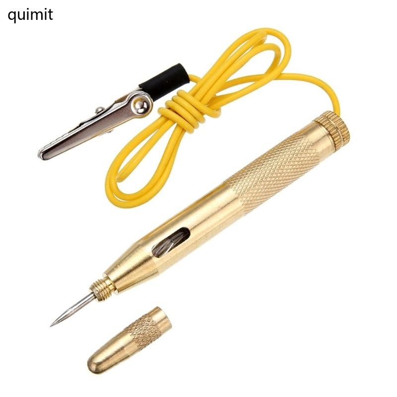 QUIM Test Light เครื่องทดสอบวงจรรถ Probe DC6 12 24V แรงดันไฟฟ้า Continuity Tester เครื่องมือ