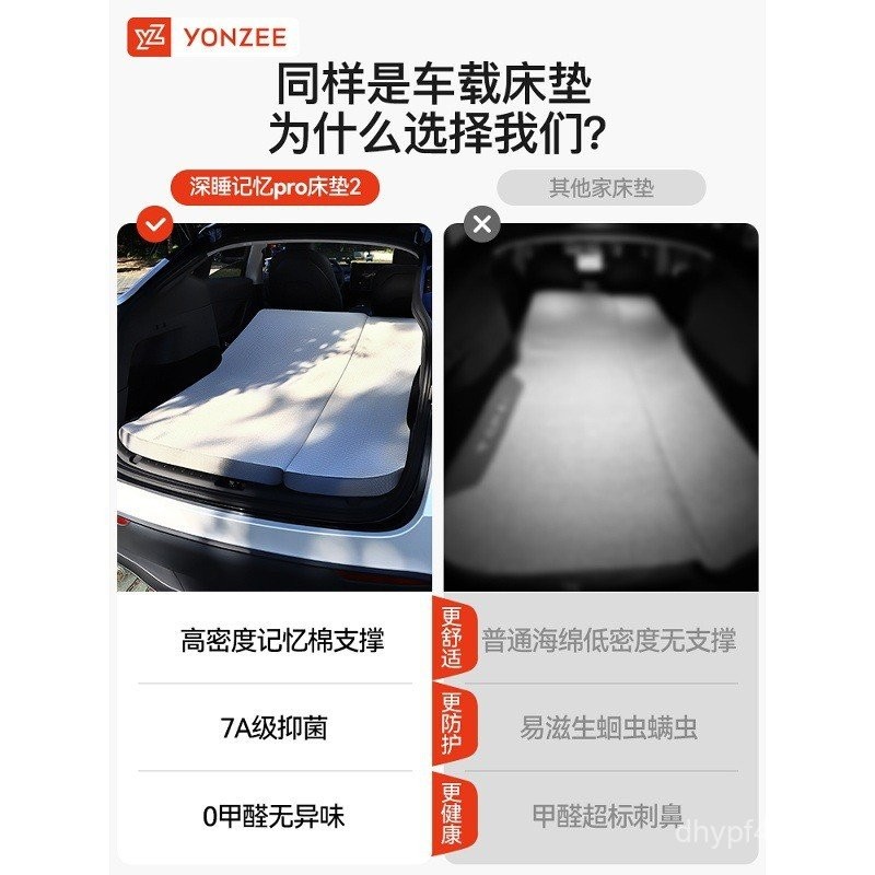 อุปกรณ์เสริม Trunk Mat ModelY Trunk เหมาะสําหรับรถ Yatesla Sleeping/Car ที่นอน Camping 3YZ