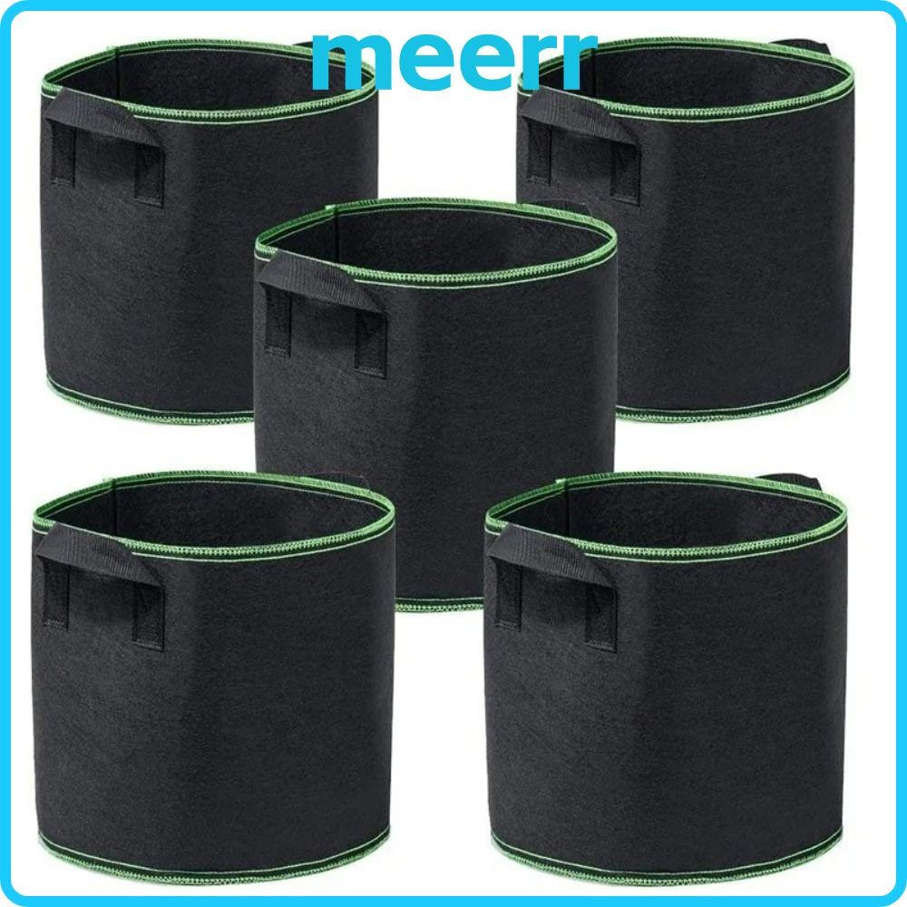 MEERR 1/3/5/7/10 Gallon Grow Bag, 1/3/5/7/10 Gallon Felt Garden Planting Bag, High Quality Garden To