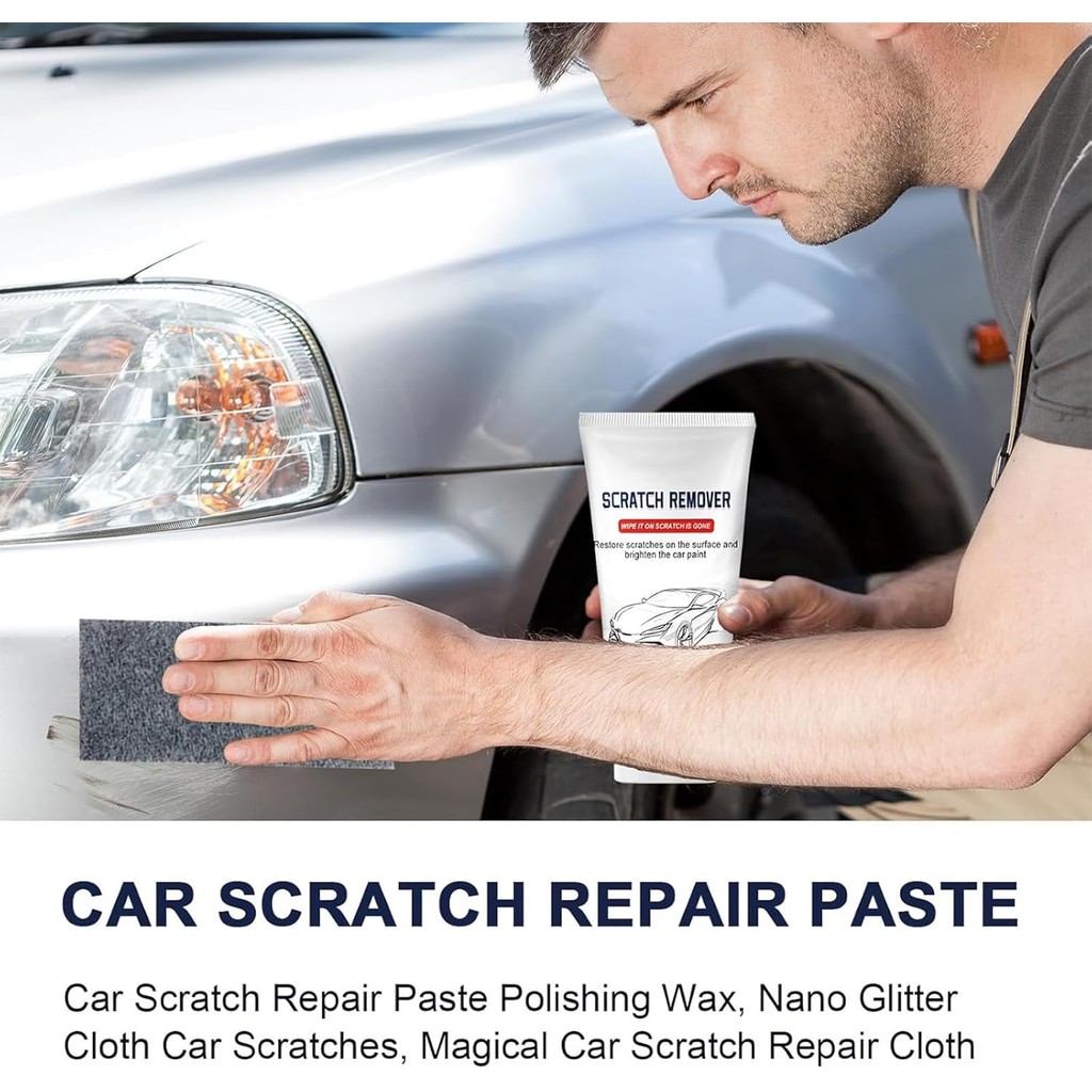 อัพเกรด Nano Sparkle Cloth Car Scratch Remover, New Nano Sparkle Cloth and Car Scratch Repair Paste,