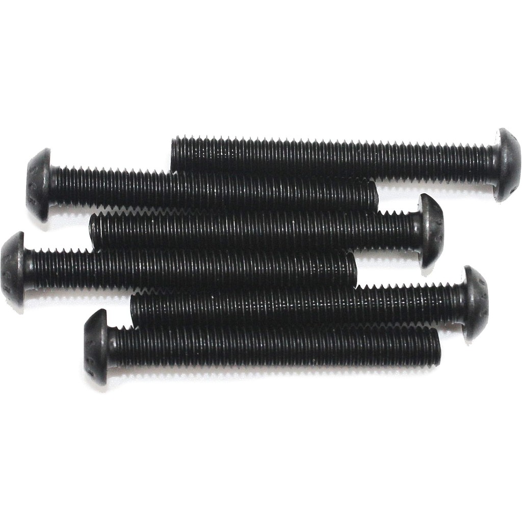 (Pkg of 50) Black Oxide Finish Alloy Steel Button Socket Cap Screw,M4-0.7 x 40mm, ISO 7380 Hex Drive
