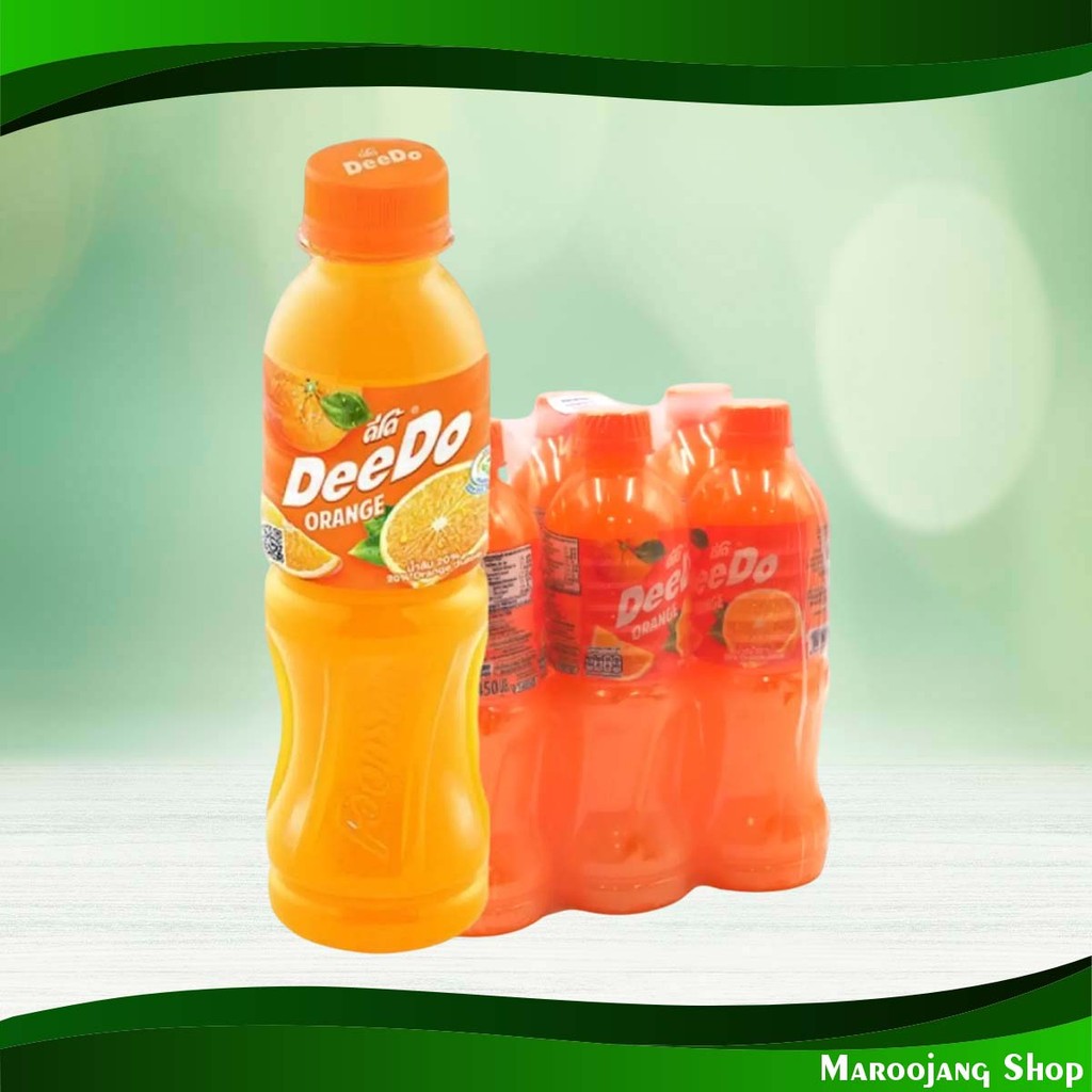 น้ำส้ม20% ดีโด้ 450 มล (6ขวด) Orange Juice 20% Deedo