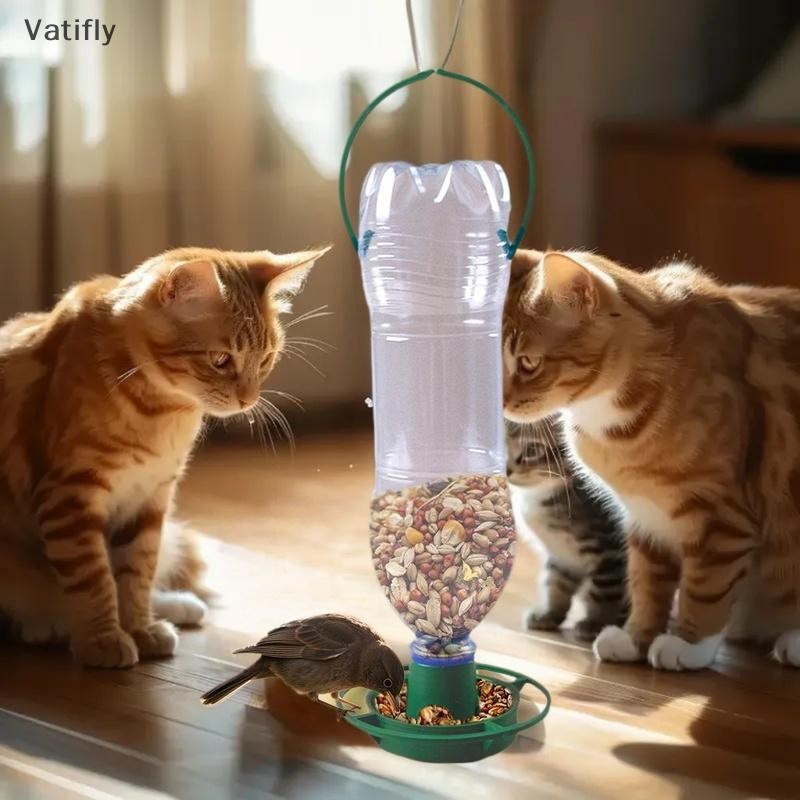 ใหม่ 2/1PCS กลางแจ้ง Bird Feeder อัตโนมัติแขวนพลาสติก Feed ชามสําหรับ Parrot Pigeon สัตว์เลี้ยงในร่มขวดปาก Docking Feeding Supplies ร้อน