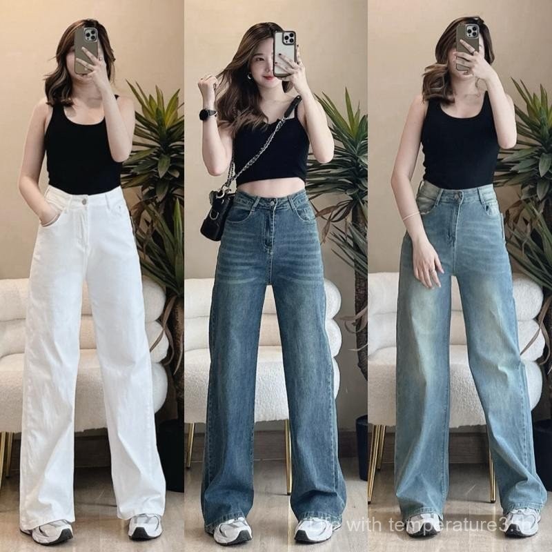 SEASONING รุ่น OG กางเกงยีนส์ ไซส์ S-7XL [ ผ้ายืด ] ขากระบอกใหญ่ ( Lot11 )