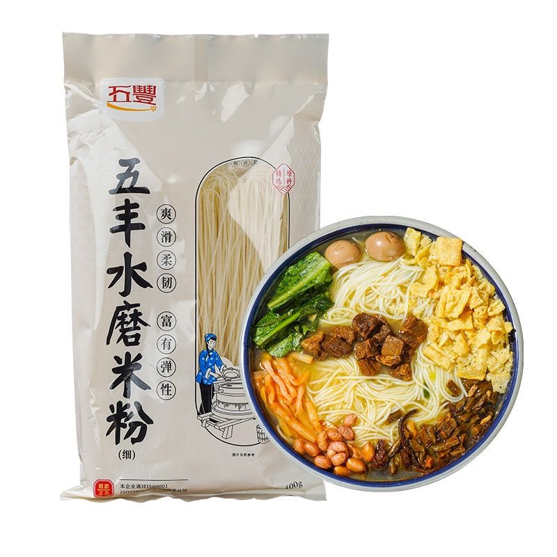 五丰水磨米粉g*正宗南昌拌粉早餐炒粉手工螺蛳粉米线美味Wufeng water mill rice flour g * authentic Nanchang mixed flour early2025