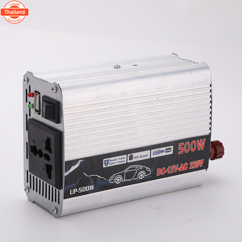 จัดส่งฟรี!! อินเวอร์เตอร์ 500W/1000W/2000W inverter pure sine wave power inverter เครื่องแปลงไฟ อินเ
