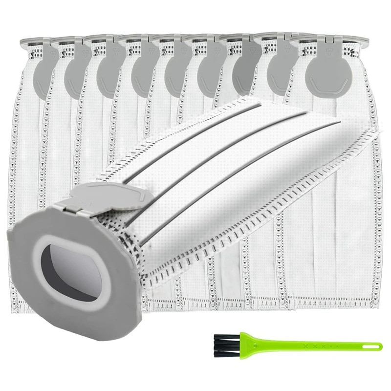 แพ็ค 10 เครื่องดูดฝุ่นกระเป๋าอะไหล่สําหรับ Vorwerk Kobold VK7 FP7, ถุงกรองสําหรับ Kobold VK7 เครื่อง