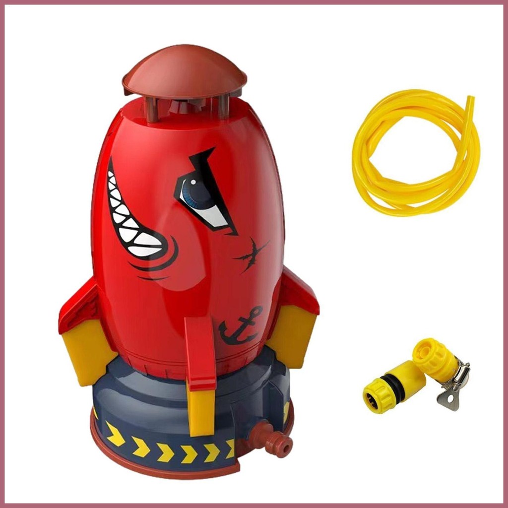 Rocket Sprinkler Toy Space Rocket Sprinkler หมุนได้ 360 องศา Rocket Sprinkler สําหรับเด็กเด็กผู้หญิง