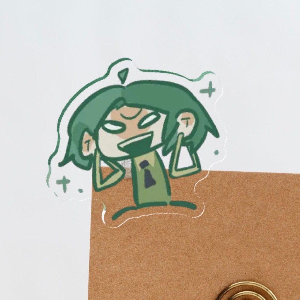 Mbti Green Man Group กระดาษทดสอบไฟล์อะคริลิค pp Clip/ajq