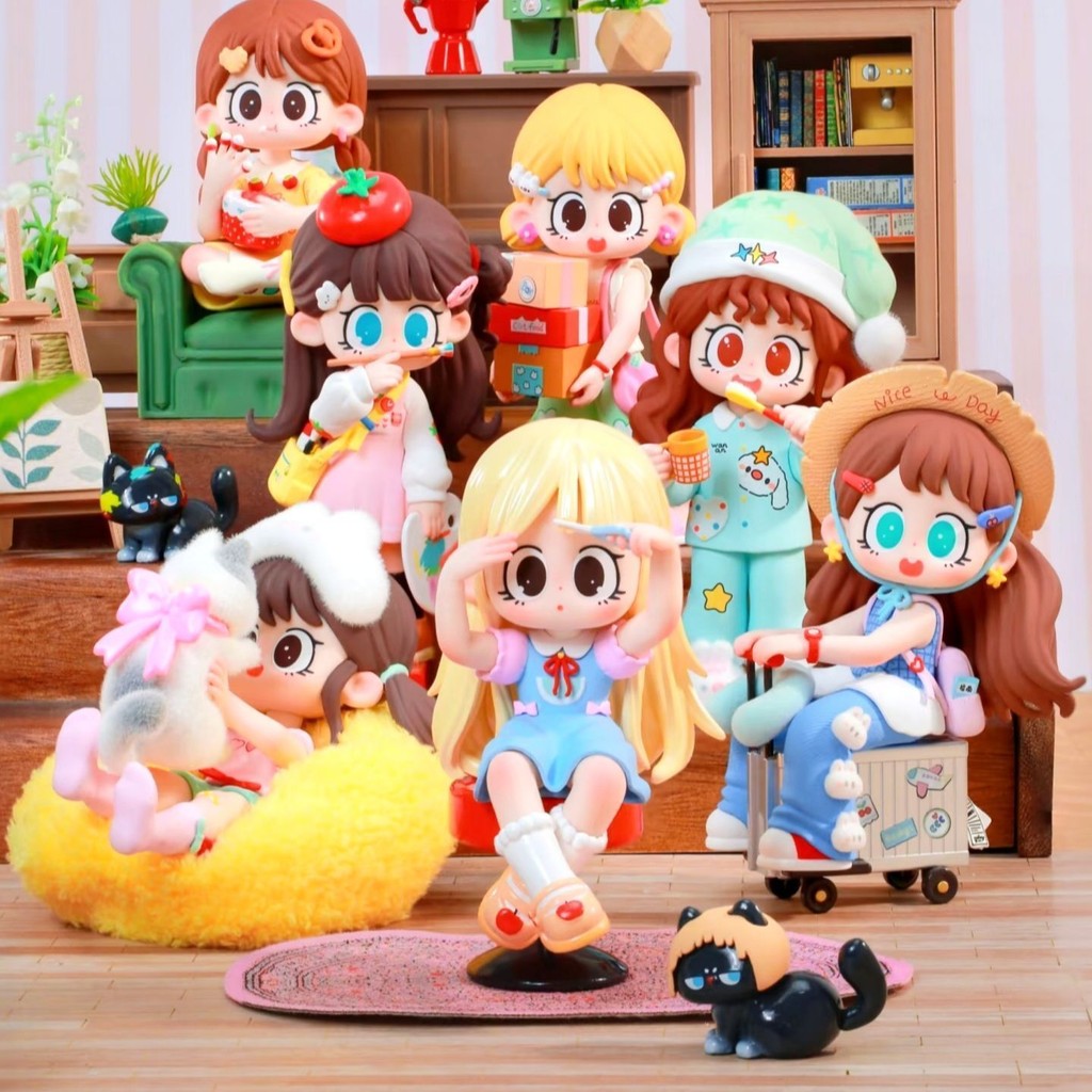 Milay milay milay Lazy Time Series Mystery Box รูปสาวน่ารักเครื่องประดับตุ๊กตา milay สามรุ่นของขวัญ