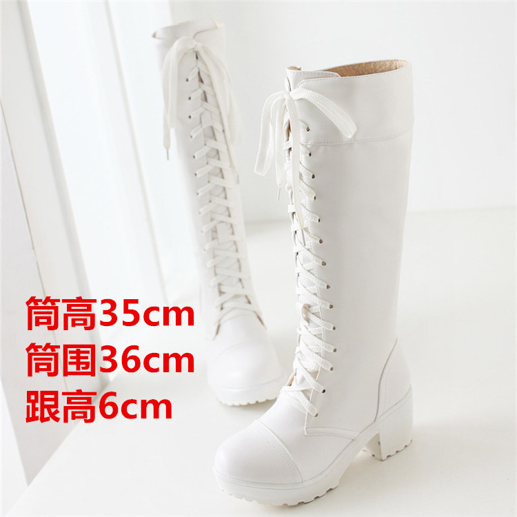 รองเท้าสไตล์กิโมโน ครบรอบ 15 ปี Taisho แบบ Rose Girl ลาย Xuehua Qijing สีขาบ