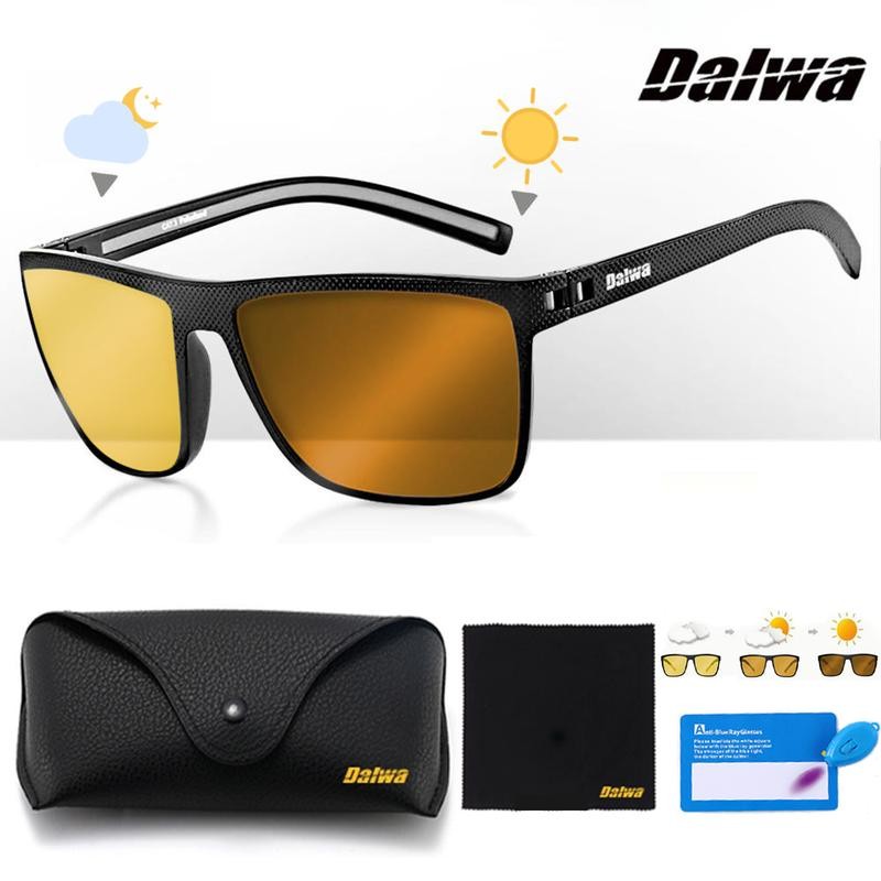 Dalwa Photochromic Day and Night Vision Drivingแว่นตากันแดดPolarized [Flexible Fit All Head Size] Me
