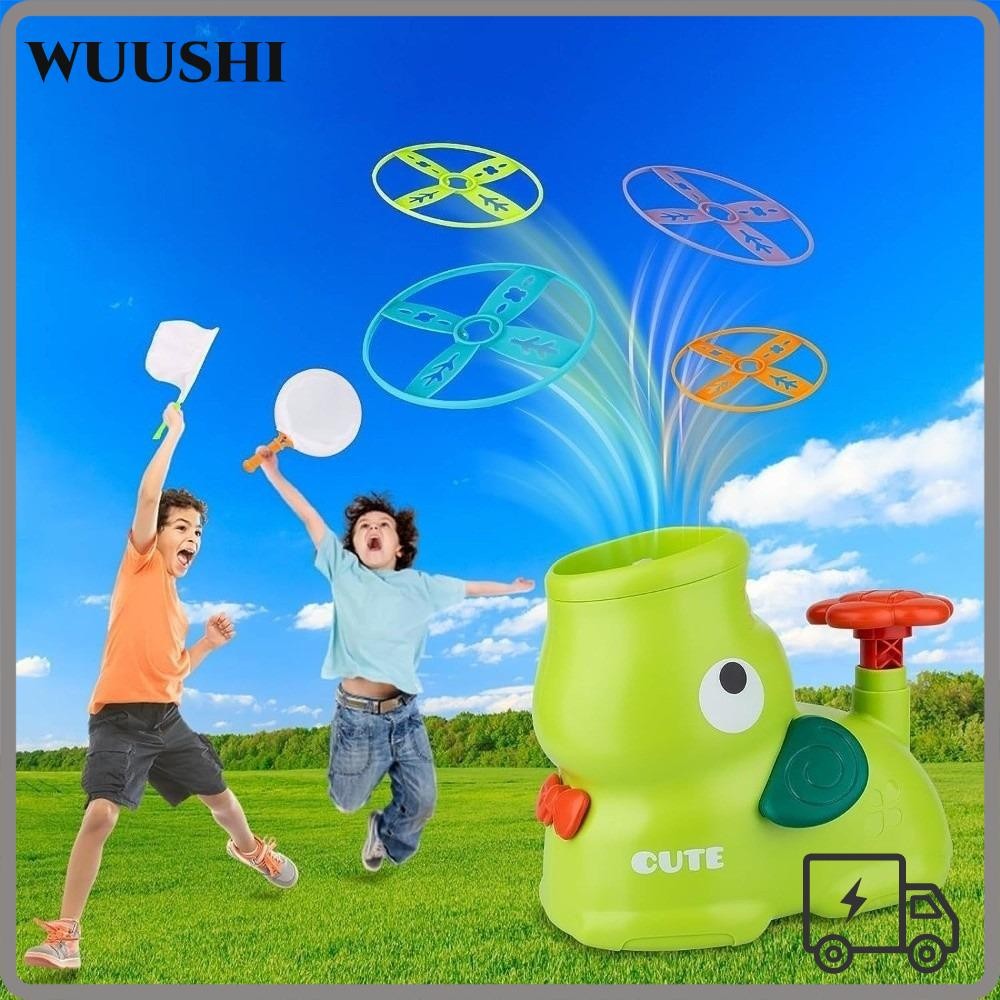 WUSHI Flying Air Disc Launcher, Flying Disc Air Disc Disc Disc Flying Game, Foot Launcher Flying Gam