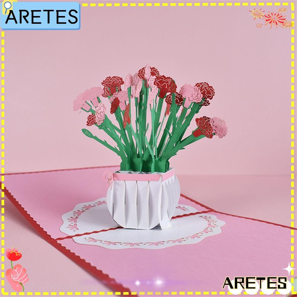 ARETS Mothers Day Cards Happy Mothers Day Wife Creative Pop Up Gifts การ์ดเชิญแม่