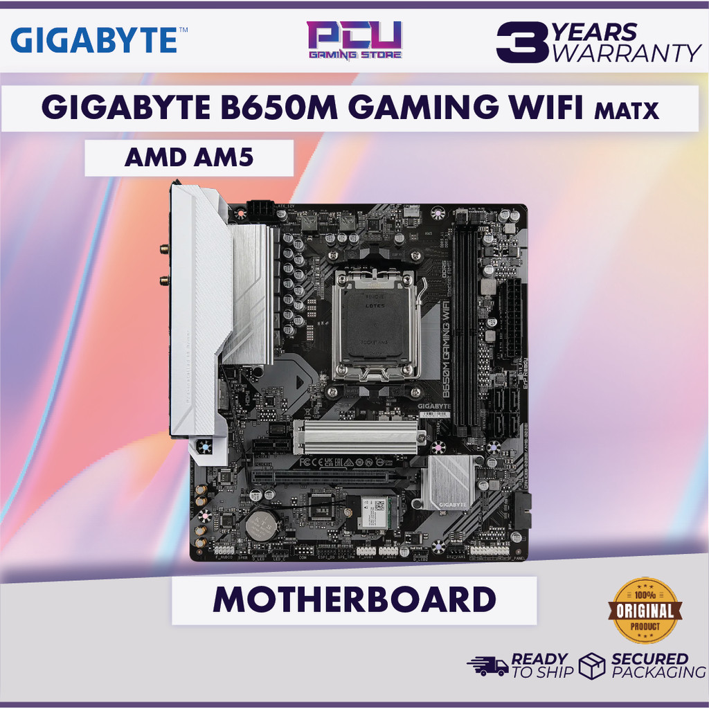 GIGABYTE B650M GAMING WIFI MATX AM5 MOTHERBOARD