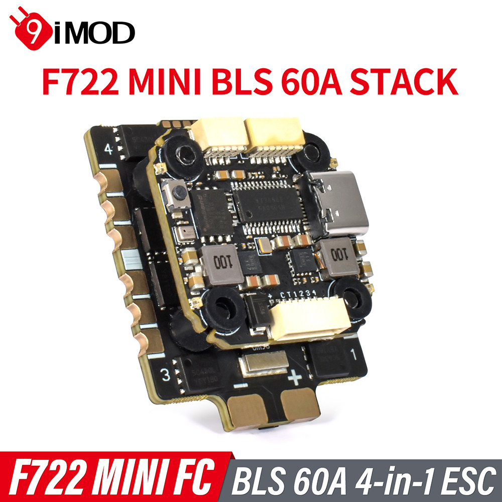9IMOD F722 mini Flight Stack F722 Mini Flight Control 60A ESC 3-8S Lipo 20x20 มม.ICM42688 Gyro สําหร