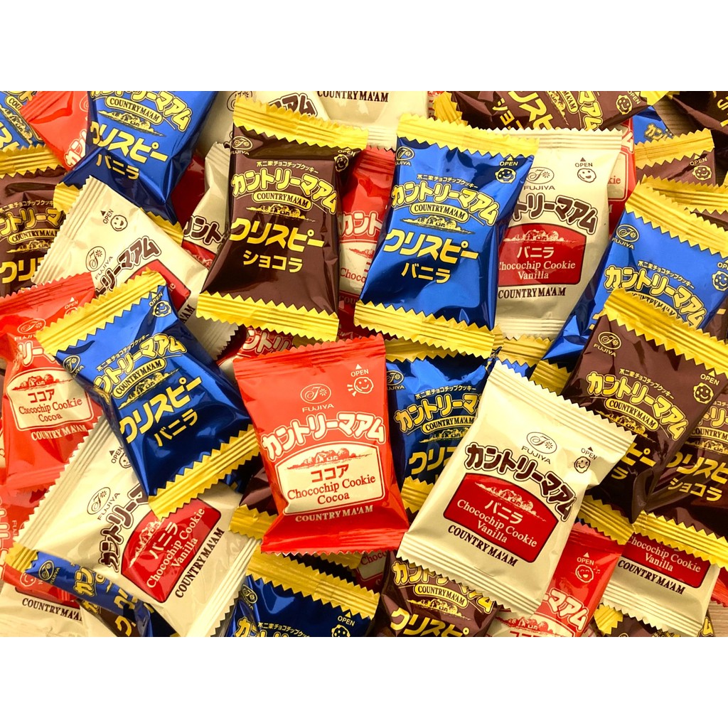 Country Ma'am 108 bags Assorted Set 1kg or more (Crispy Vanilla, Crispy Chocolate, Vanilla, Cocoa) B