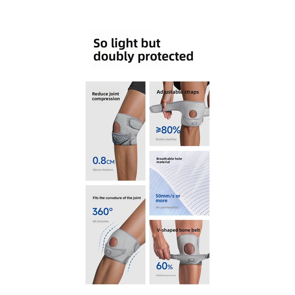 Knee Pads Badminton Basketball Sports Patella Strap รูปที่ 6