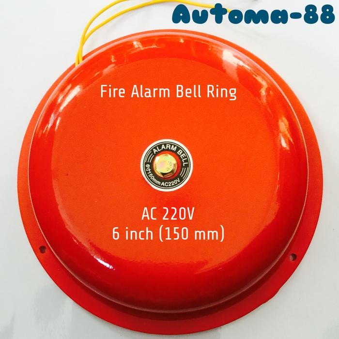 Fire Alarm Siren Bell Round Bell 6" 150 mm 6 นิ้ว AC 220V / DC 24V 12V - AC 220V GRD99
