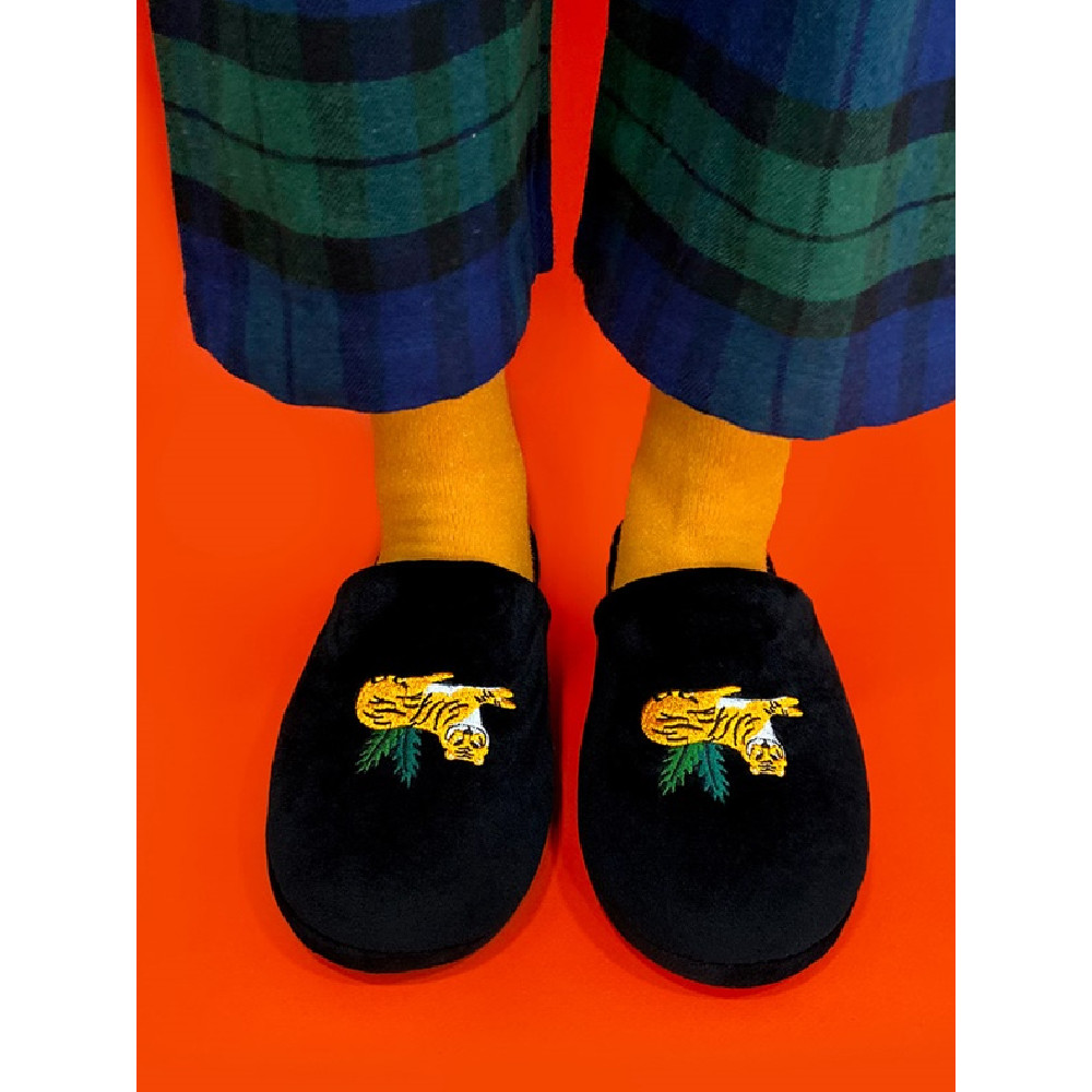 Wiggle wigle Wiggle รองเท้าแตะผ้าฝ้ายบ้านน่ารักคู่ Warm Anti-slip ในร่มอุปกรณ์ผู้ชายผู้หญิงฤดูใบไม้ร