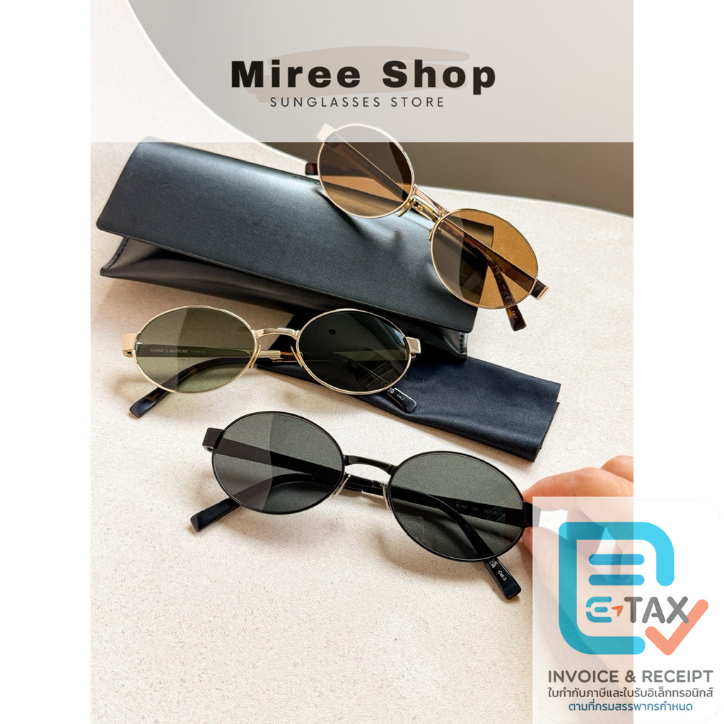 YSL SL692 Oval Sunglasses กรอบโลหะสวยเรียบหรู ของแท้เท่านั้นค่า
