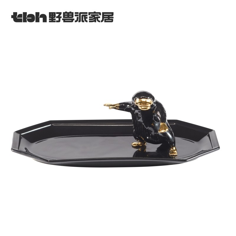 Tbh Beast Pie Home Magical Animal Sniffing ถาดเครื่องประดับเซรามิกสร้อยคอแหวนกล่องเครื่องประดับแสดงถ