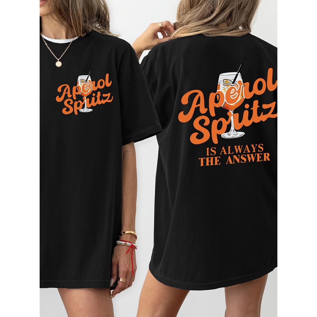 เสื้อยืดสตรีแบบพิมพ์ลายรอบคอ สำหรับฤดูใบไม้ผลิ-ร้อน ไหล่หลวม ไซส์ใหญ่ ปี 2025 รหัส VNM2