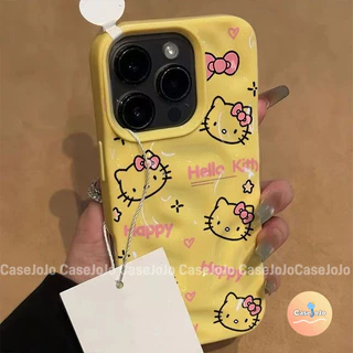 เคส เปลือกอ่อน TPU ที่ใช้สำหรับ IPhone 12 16 11 14 15 13 Pro Max XS X Max XR 7 11 8 16 Plus คิตตี้แคท ดาวที่น่ารัก