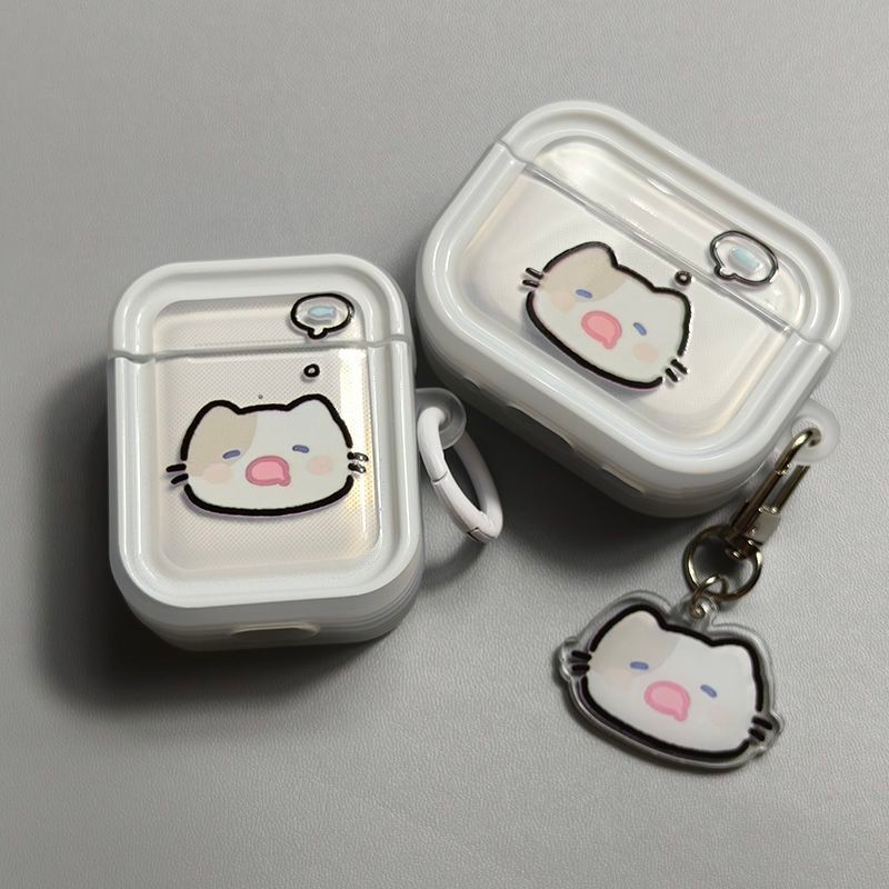 Sleepy Little Cat AirPods Pro3 เคสหูฟังบลูทูธ AirPods 1/2/3/4 หูฟังฝาครอบป้องกัน