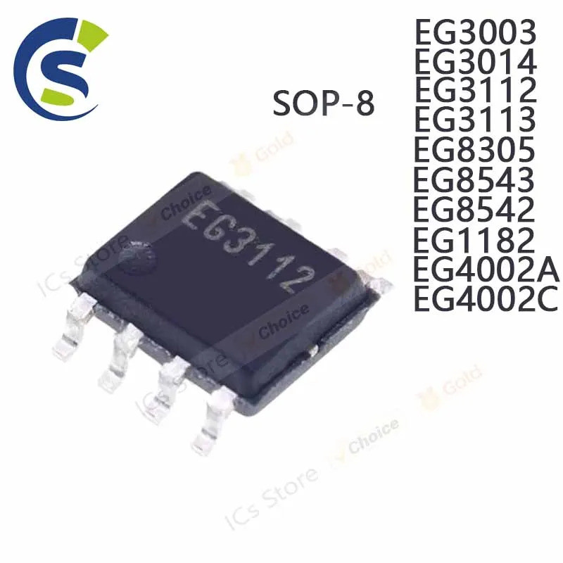 1-5PCS EG3003 EG3014 EG3112 EG3113 EG8305 EG8543 EG8542 EG1182 EG4002A EG4002C sop-8 ชิป ic
